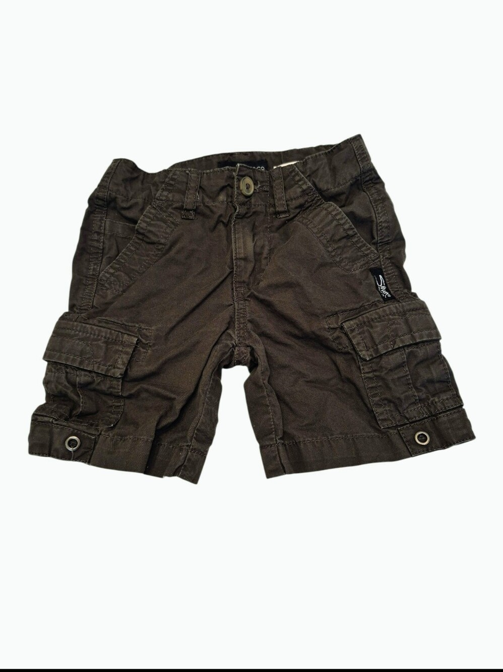 Silver Jeans Dark Green Cargo Shorts for Kids